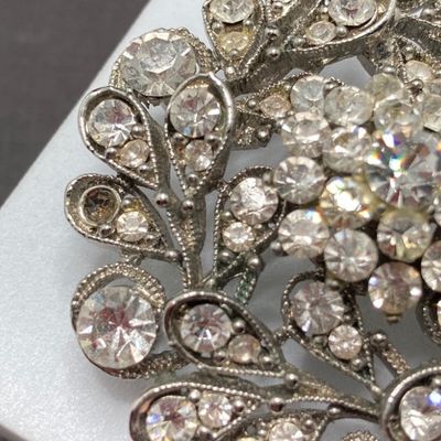 LOT 239: Collection of Three Vintage Rhinestone Brooches / Pins