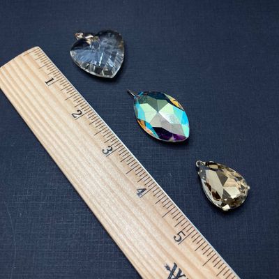 LOT 241: Vintage Pendant Collection - Beaded Tassel, Hearts, Faceted and More
