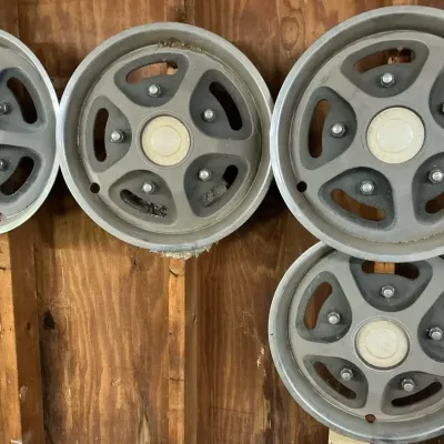 Vintage Ford OEM Mag Style Wheel Covers  Set Of 4