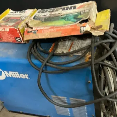 “ MILLER” WELDING POWER SOURCE / “ACTRON” TACHOMETER ANALYZER “ ACTRON” POWER TIMING LIGHT  
