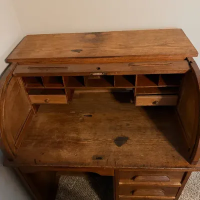 Vintage Roll Top Desk