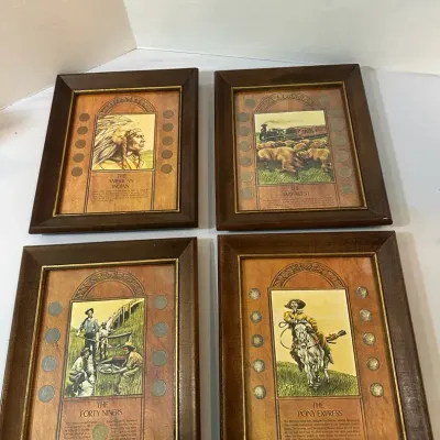 Framed Coins Incl. Mercury Dimes, Buffalo and Liberty Nickels and More