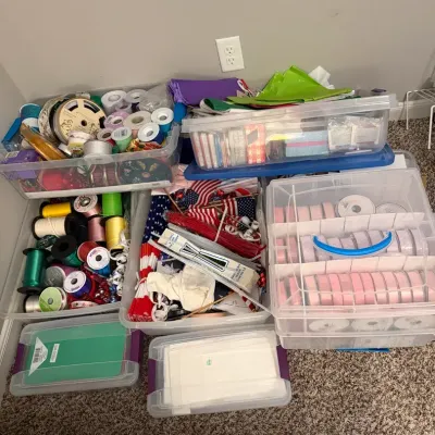 Ribbon And 4th Of July Supplies