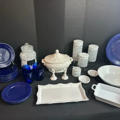 Blue And White Dishes 