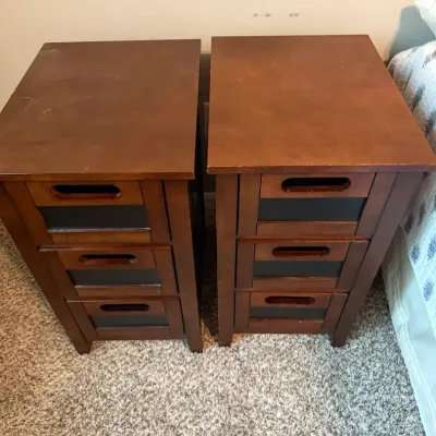 Pair of Wooden Night Stands
