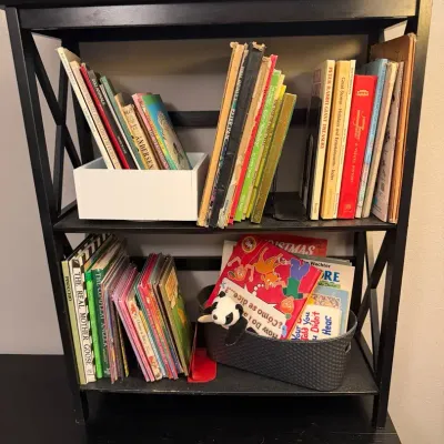 Children’s Books And Book Shelf