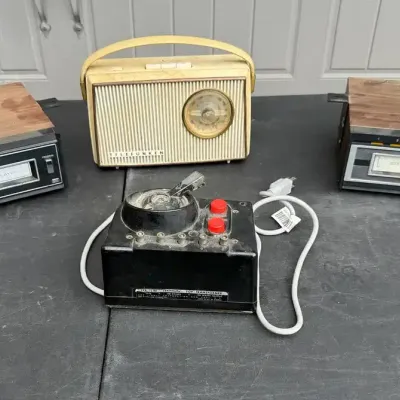 Realistic Steel 8 Track Players, Telefunken AM/FM Radio And Lionel Train Master Toy Transformer