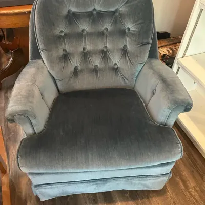 Blue Rocker Chair 