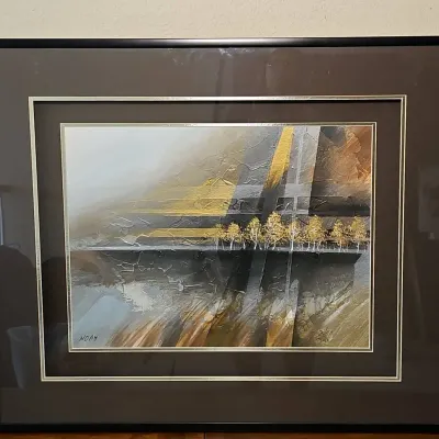 Art Nouveau Painting Signed by Noam