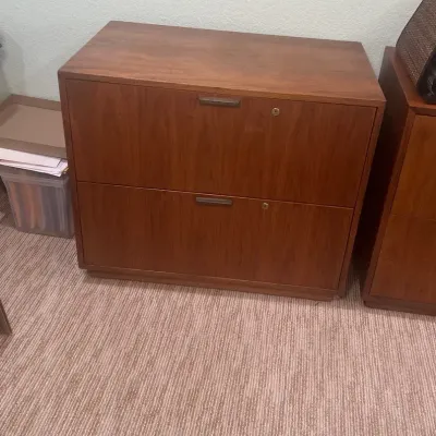 Horizontal Wooden File Cabinet 