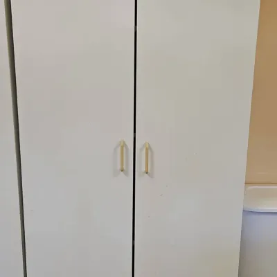 White Storage Wooden Cabinet #1