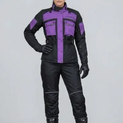 Bilt Woman’s Motorcycle Jacket W/ Liner And Pants - Medium 