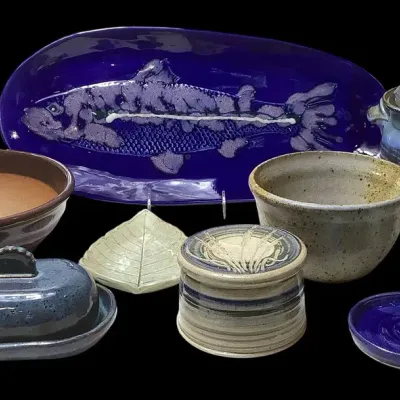 Collection Of Artful Pottery 
