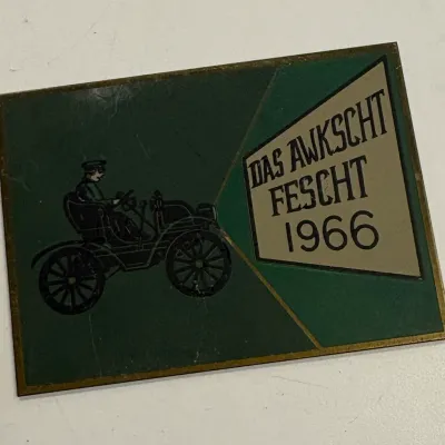 brass car show dash ticket 