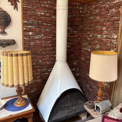 Sale Photo Thumbnail #49: 2-Stunning MCM Cone Shaped Wood-Burning Fireplace

This fireplace was disassembled and brought to our West Fargo warehouse. Contact us if you would like to view it prior to sale close.