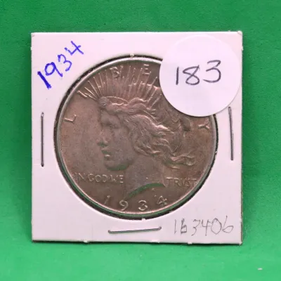 1934 Peace Dollar 