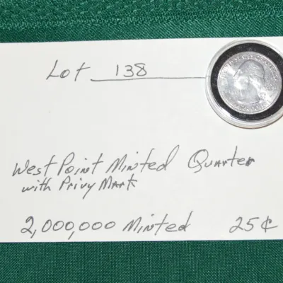 West Point Quarter with Privy Mark