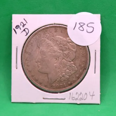 1921 D Morgan Dollar 