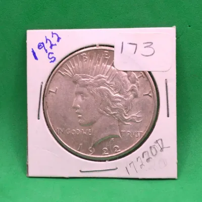 1922 S Peace Dollar 