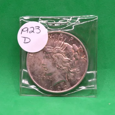1923 D Peace Dollar 