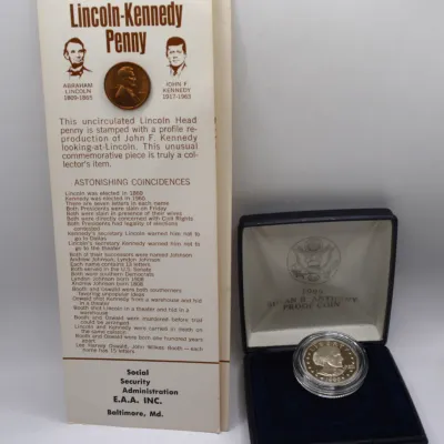 Susan B Dollar and Lincoln Cents