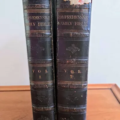 1852 2Vol The Comprehensive Family Bible David Davidson Illustrated