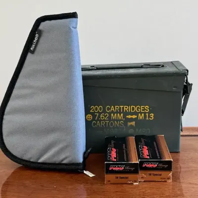 Vintage Ammo Box, .38 Ammonia & Pistol Case