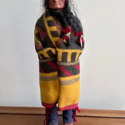 Vintage 17" Skookum Native American Indian Doll - Bully Good
