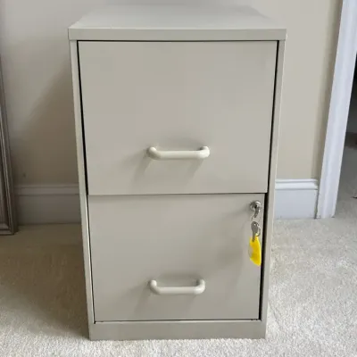 2-Drawer Filing Cabinet - Metal