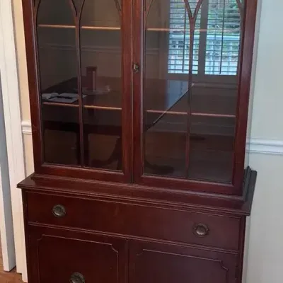 Mahogany Display Cabinet  