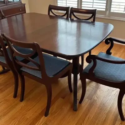 Duncan Fyfe Dinning Table And Six Chairs