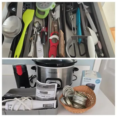 Small Appliances And Variety Of Utensils 