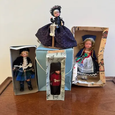 Vintage Souvenir Dolls In Original Boxes