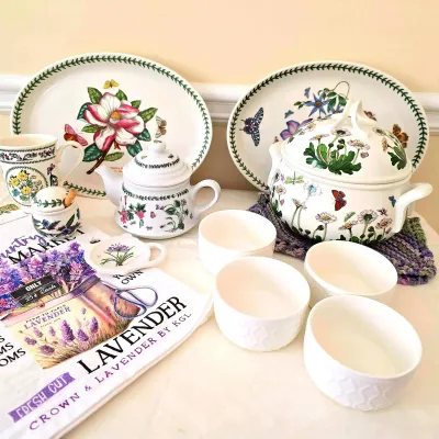 Portmeirion Botanic Garden Casserole Dish, Teapot And More