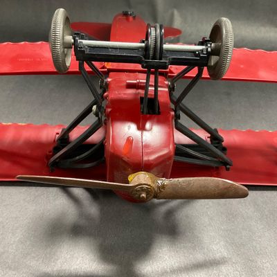 -82- COLLECTIBLE | 1950’s WW1 Red Baron Fokker D-7 Plane