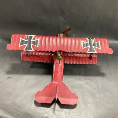 -82- COLLECTIBLE | 1950’s WW1 Red Baron Fokker D-7 Plane