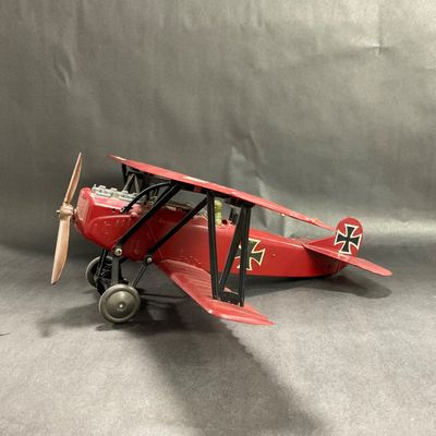 -82- COLLECTIBLE | 1950’s WW1 Red Baron Fokker D-7 Plane