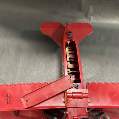 -82- COLLECTIBLE | 1950’s WW1 Red Baron Fokker D-7 Plane