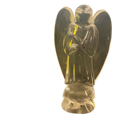 Baccarat Clear Crystal Angel with Folding Hands Figurine