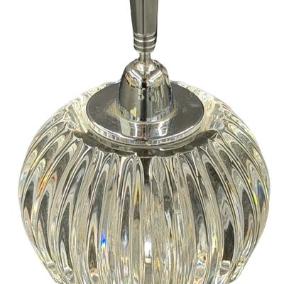 Vintage Waterford Crystal Cut Paperweight Desk Pen Holder and Paperweight