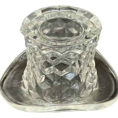 Fostoria American Clear Glass Top Hat - MEDIUM