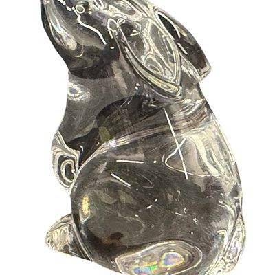 Vintage Baccarat Crystal Bunny Rabbit Figurine