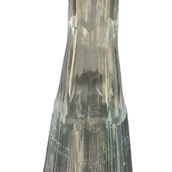 Vintage Tall Crystal Hand Cut Heavy Full Lead Decanter