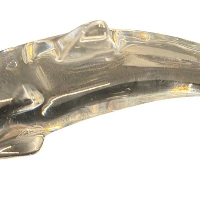Vintage Baccarat French Crystal Diving Dolphin Figurine