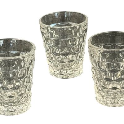 Vintage Fostoria American Clear Small Tumblers Flat Bottom - Lot of 5