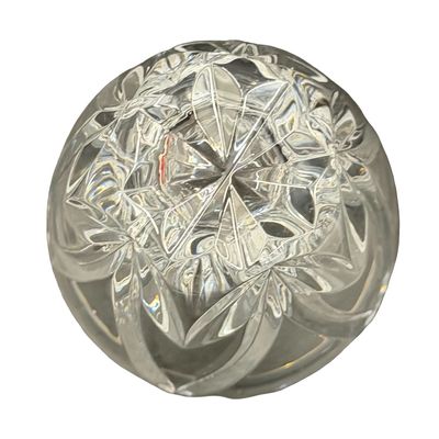 Waterford Crystal Posy or Bridal Attendant Vase Featuring a Flared, Scalloped Rim and Deep Vertical Cuts