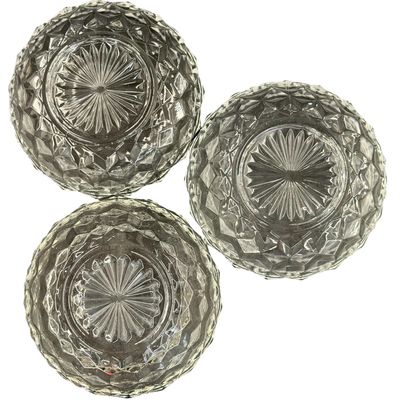 Vintage Fostoria American Flared Cupped Bowls- Lot of 4