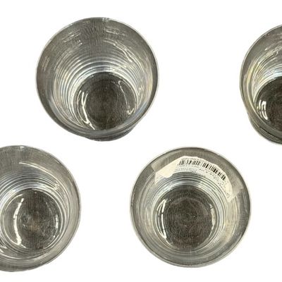 Vintage Fostoria American Clear Glass | Crab Insert Glass - Lot of 6