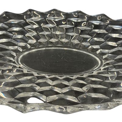 Vintage Fostoria American Clear Pressed Glass Plate