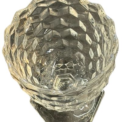 Vintage Fostoria American Clear Pressed Glass Footed Candy Dish